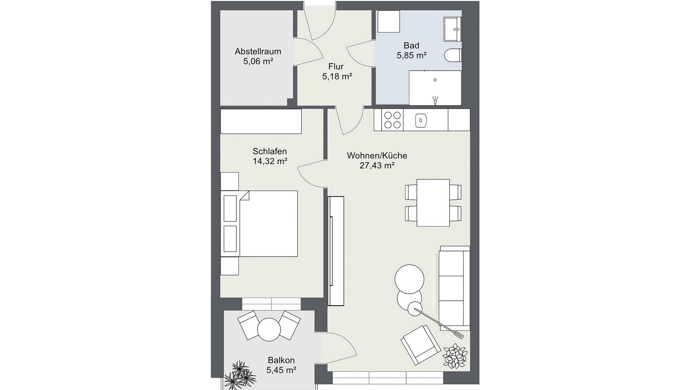 Grundriss Erdgeschoss Wohnung 0102
